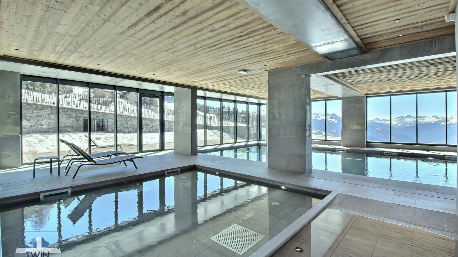 Arc 1600, Le Ridge, Appartement 10 Personnes Duplex Vue Montagne - Ski Aux Pieds - Sauna, Hammam, Jacuzzi, Piscine Les Arcs  Apartament