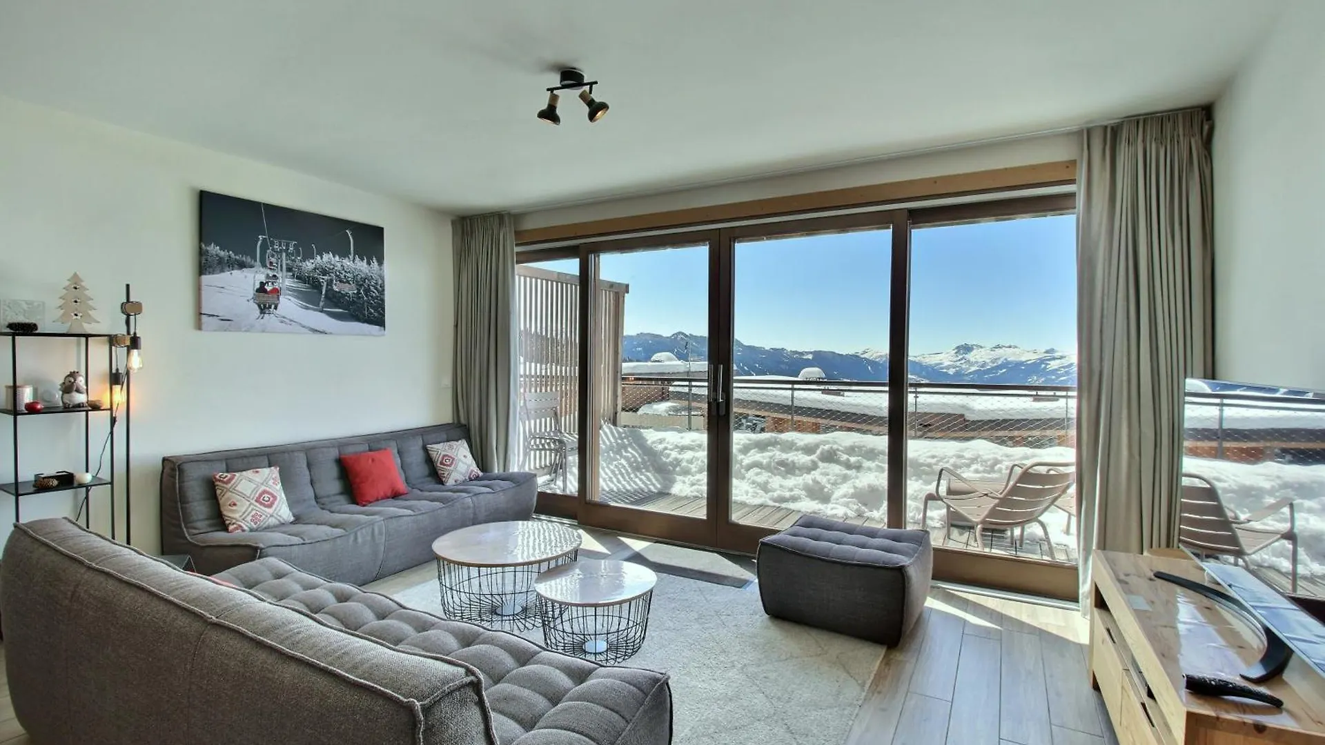 Arc 1600, Le Ridge, Appartement 10 Personnes Duplex Vue Montagne - Ski Aux Pieds - Sauna, Hammam, Jacuzzi, Piscine Les Arcs  Apartament